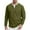 AA01_Army Green, variant on Resicozy Long Sleeve Henley Shirts for Men Casual Waffle Fashion Solid Color Pullover 3-Button T-Shirt with Pocket Army Green 2XL