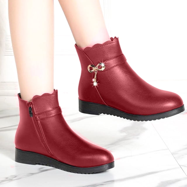 Styesk Bottes pour Femmes Bottines Rétro Élastiques à la Cheville pour Femmes Mode Talon Épais Bout en Pointe Bottines à Talon d'Automne Chaussures Bottes de Travail pour Femmes