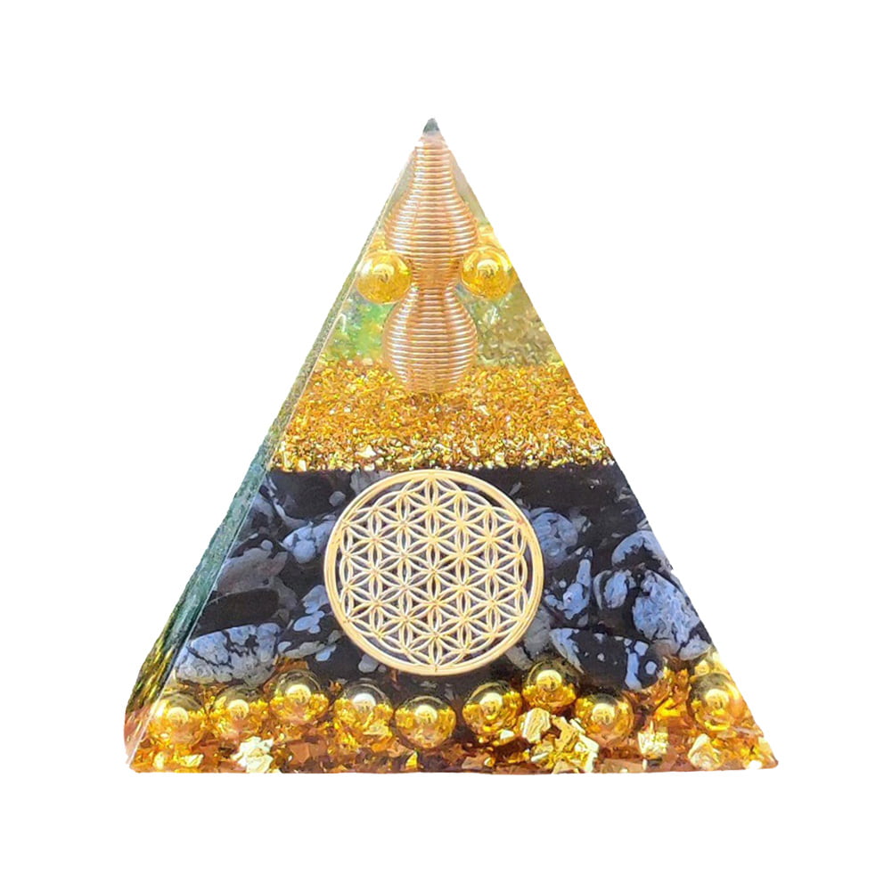 Lot of 25 Orgone Pyramids for Energy 7 Chakra Stones filled Aura Energy Points 