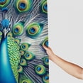 thumbnail image 3 of Awypu Vintage Blue Elegant Colorful Peacock Waterproof Shower Curtain Set White, 3 of 7