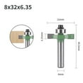 thumbnail image 1 of Optional 8mm Shank T-Slot Router Bit with Bearing Milling Cutter WoodworkingTool, 1 of 8