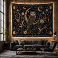 thumbnail image 6 of Floral Garden Perched with Upon Prominent Crescent, Nostalgic Vintage for Botanical Art Lovers, Wall Decor, Mother'S Day Gift, Tapestry Wall Hanging for Dorm and Living Room, 6 of 7