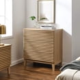 thumbnail image 6 of Modway Render 3-Drawer Modern Particleboard Wood Bachelors Chest in Oak, 6 of 6