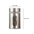 thumbnail image 2 of Spice Shaker Stainless Steel Pepper Seasoning Jar Cooking Baking Bottle Condiment Powder Container Toothpick Holder Gadget, 2 of 7