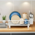 thumbnail image 4 of Big Savings! Multifunctional Kitchen Dish Rack, Small Volume Drainer for Dishes and Cutlery, Sink Organizer for Plates, Bowls, and Silverware, Dish Draining Storage Rack for Home, 4 of 5