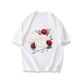 thumbnail image 3 of Black T Shirt Blessed Girl Floral And Arrow Print For Casual Wear, 3 of 4