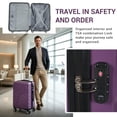 thumbnail image 2 of Nicetravel 4-Piece Hardside Luggage Set,Lightweight Suitcase with TSA Locks & Double Spinner Wheels, Purple, 2 of 5