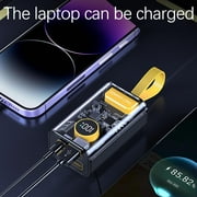 Portable Charger Power Bank 20000mAh Transparent External Block Shapes Battery Pack