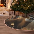 thumbnail image 5 of Balery American Wildlife Deer Forest Printed Christmas Tree Skirt , Merry Christmas Party Christmas Tree Decoration,Adjustable Tree Skirt-36", 5 of 6