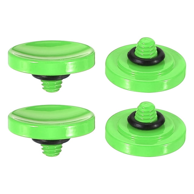 Unique Bargains Shutter Release Button Soft Shutter Release Button Copper Camera Shutter Button Concave, Green 4 Pack