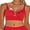 Red, variant on Asoul Bikini Tops for Womens Push Up Modest Swimsuit Cut Out Padded Ribbed Cute Long Line Bathing Suits Top