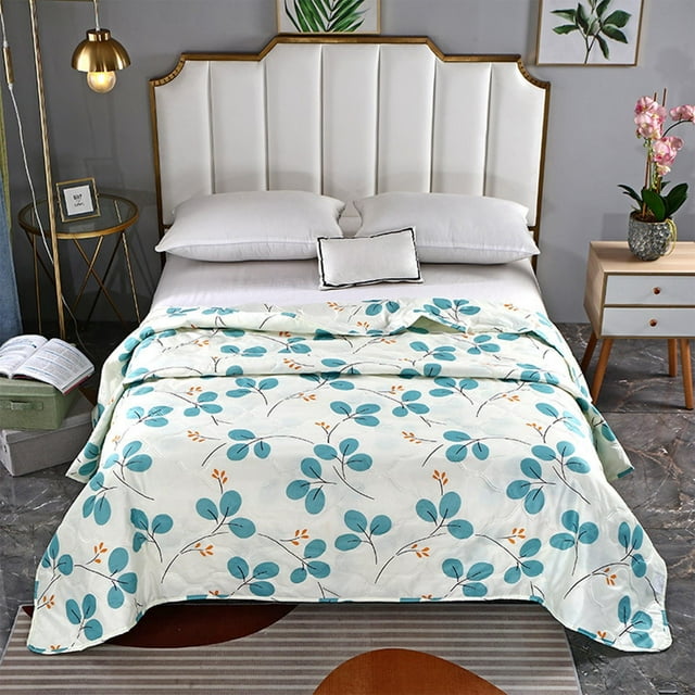 Edredón fresco para cama, sofá, viaje, ligero, transpirable, suave, fácil de lavar, para adultos y niños, edredón de verano