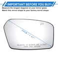 thumbnail image 5 of Unique Bargains 1 Set Mirror Glass Replacement for Ford Fusion 2006-2010 Right Passenger Side W/ Backing Plate, 5 of 6