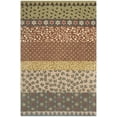 thumbnail image 2 of SAFAVIEH Bella Floral Striped Wool Area Rug, Ivory/Multi, 6' x 9', 2 of 7
