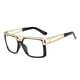 thumbnail image 5 of Sonducket Gafas de sol Marco cuadrado Gafas Visión clara Ojos Suministros Retro Alta definición Equipo al aire libre Gafas Negro Blanco Blanco negro 2piezas Sonducket CBP321246, 5 of 6