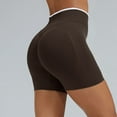 thumbnail image 5 of Arlun Women Workout Shorts Stylish Scrunch Lifting Tummy Control Fitness Gym Yoga Shorts Lightweight Soft Comfy Running Seamless Biker Shorts Summer Sports Bottoms Coffee M, 5 of 5