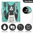 thumbnail image 3 of WOBOGO Kitchen Black Cat Magnetic Dishwasher Sticker Personalized DIY Beautiful and Practical Home Kitchen Decorations23×16in., 3 of 6