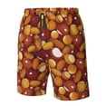 thumbnail image 4 of Balery Almond Nuts Traje de Baño Estilo Hawaiano para Hombre, Shorts de Secado Rápido con Bolsillos-X-Large, 4 of 5