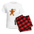 thumbnail image 5 of CafePress - Oh Snap Gingerbread Man Women's Light Pajamas - Women's Short Sleeve Print T-Shirt and Pants Light Cotton Pajama Set, 5 of 7