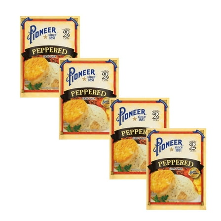 ( 4 Pack ) Pioneer Peppered Gravy Mix 2.75 Oz. Packet