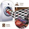 thumbnail image 7 of Round Area Rug 3 Ft, Roses Valentine's Day Washable Non-Slip Circle Carpet for Living Room/Bedroom, Farmhouse Floral Truck Plaid Low-Profile Small Floor Mats Collection Rugs for Indoor, 7 of 7