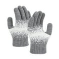 thumbnail image 3 of Unisex Thermal Knitted Gloves, Fleece Lined Winter Gloves with Five-Finger Design, Cold Weather Touchscreen Gloves for Men & Women, 3 of 3