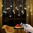 thumbnail image 2 of LED Garland Holiday Snowflakes String Fairy Lights Holiday Ornaments Christmas Tree Decorations for Home Party Noel Navidad 2025, 2 of 5