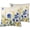 Blue Yellow, variant on Dog Paw Print Throw Pillow Covers 12x20 Inch Set of 2, Hand Drawn Paw Print Doodles Lumbar Pillow Cover Cartoon Animal Footprint Pillowcases Cushion Covers for Bed Couch Sofa Livi