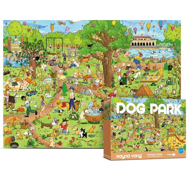Antelope Puzzle - 1000 Piece Puzzle for Adults, Dog Park Jigsaw Puzzles  1000 Pieces - 1000 Pieces High Resolution, Matte Finish, Smooth Edging, No
