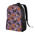 thumbnail image 2 of Gaeub Vintage Halloween Black Cat Print Unisex Backpacks, College Bookbag,Daypack with Padded 15" Laptop Sleeve,for School, Work, and Travel, 2 of 8