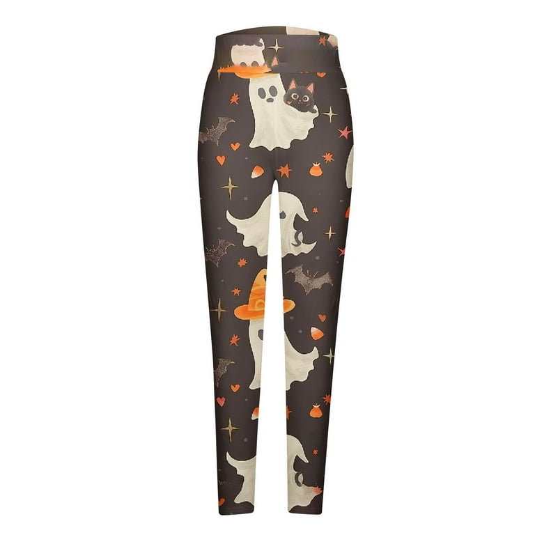 Buigttklop 2024 Halloween Leggings for Women Halloween Printed