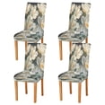 thumbnail image 2 of BZSMCE Chairs Slipcovers Dining Chair Covers White Flowers Blooming Creative Pattern, 2 of 7