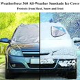 thumbnail image 7 of 2pcs 360 All-Weather Sunshade Ice Covers, Car Windshield Snow Cover, Ice & Wiper Protector, Car Sunshade with Suction Cup, Cover for Cars, SUV, Black+White, 7 of 7