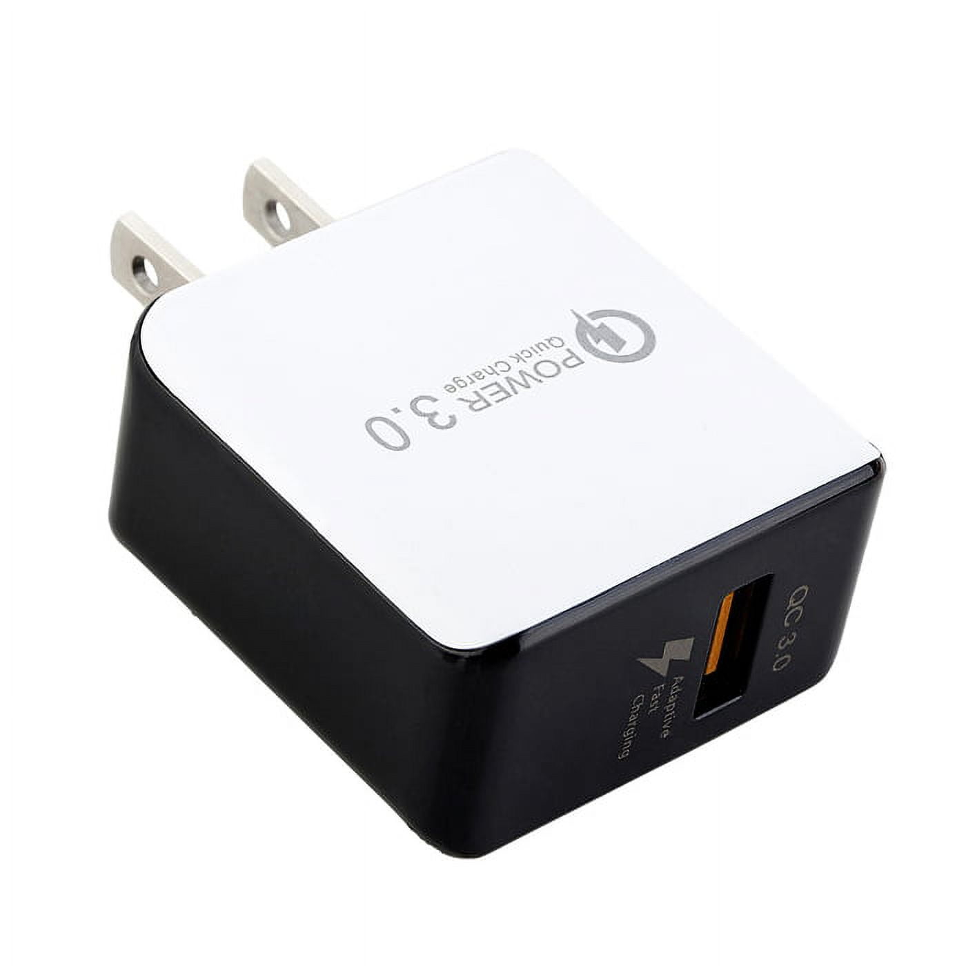 10-Pack FREEDOMTECH 3.0 Quick Charge Certified 18W Fast Rapid USB Wall Charger Adapter For Apple iPhone X iPhone 8 Plus Samsung Galaxy S8 S9+ Plus Note 9 Note 8 Galaxy S7 Edge LG G7 Google Pixel 2 XL