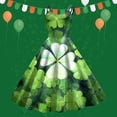thumbnail image 2 of COMVALUE Women's St Patricks Day Print Dress Sleeveless Shamrock Dress in Irish Festivals Party 2026 (Light Green, XXL), 2 of 6