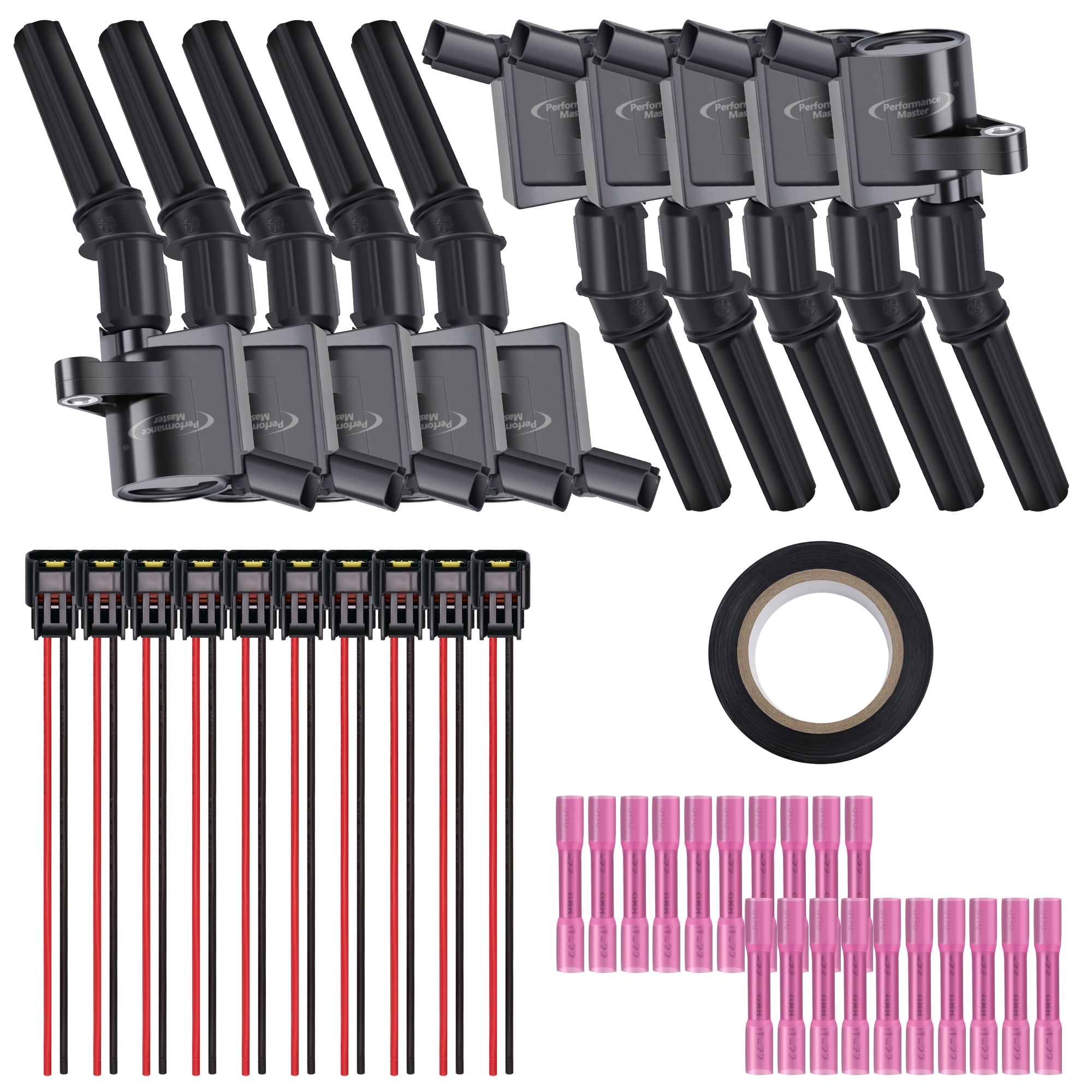 Ignition Coils & Pigtail Wiring Harness fit Ford F250 Excursion 6.8L