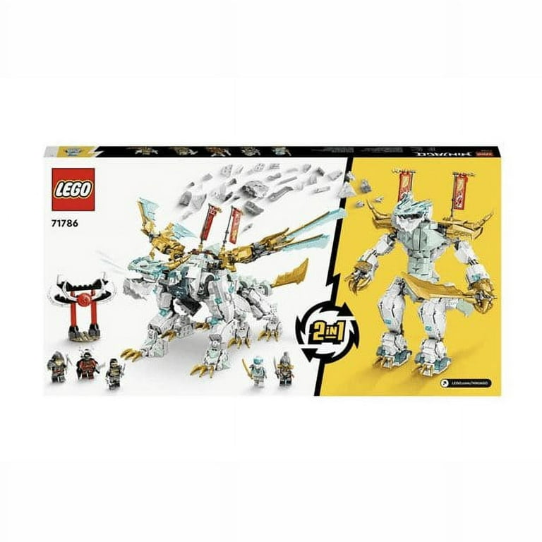LEGO NINJAGO Zane's Ice Dragon Creature 71786, 2in1 Dragon