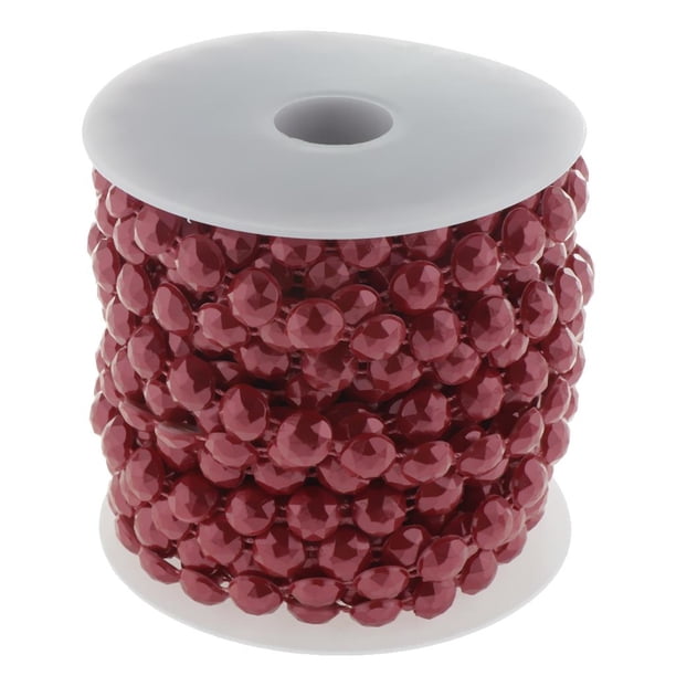 Cadena de Telón de Fondo Bodas para Cualquier Arte de Bricolaje, Ramo , Guirnaldas , Adornos de rojo Gloria Guirnalda de cadena de cuentas artificial
