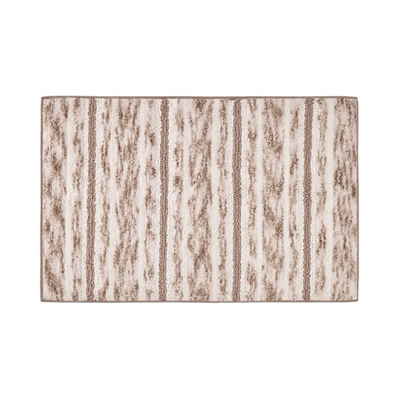 Decor Studio Kenai Bande de Chenille Touffetée 20 x 30 Tapis de Bain Literie, Brun