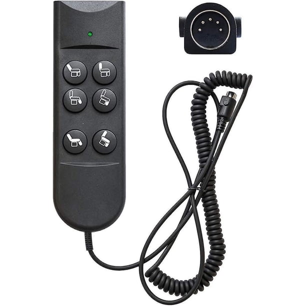 6 Button Remote Compatible Recliners 5 Pin Lift Chair Handset ...