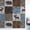 Brown, variant on Blue Cabin Check Window Privacy Film Stain Glass,Reusable Decorative Rainbow Window Film,Rustic Bear Elk Farmhouse Buffalo Plaid Static Cling Sun Blocking Stickers Decals Covers 17.7" x 39.3" (2pcs)