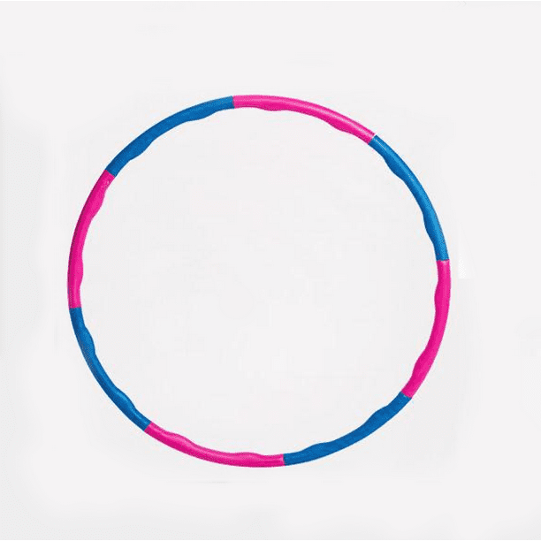 Foam Hula Hoop Waist Movement for Adults Detachable Ergonomic Design Pink Blue
