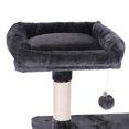 thumbnail image 4 of Topcobe 61.02" Multi-Level Cat Tree, Cat Tower, Car Activity Centre Cat Condo with Sisal-Covered Scratching Posts, Plush Perches, Hammock Tunnel, Gray, 4 of 6