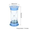 thumbnail image 2 of Uxcell 15 Min Sand Timer, 1Pcs 5.26 x 2.53inch Small Sandy Clock, Count Down Sand Glass, Blue, 2 of 5