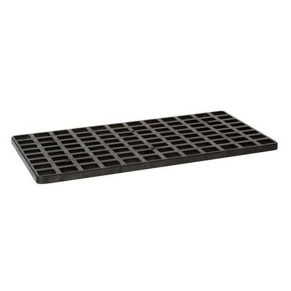 25.25" X 50.5", Replacement Grating Pallet, 2 Drum Capacity, Black - 1642IB