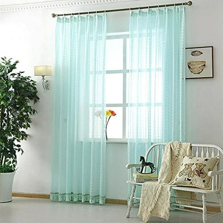Hg Mart Kitchen Window White Sheer Curtains High Sheer For Bedroom
