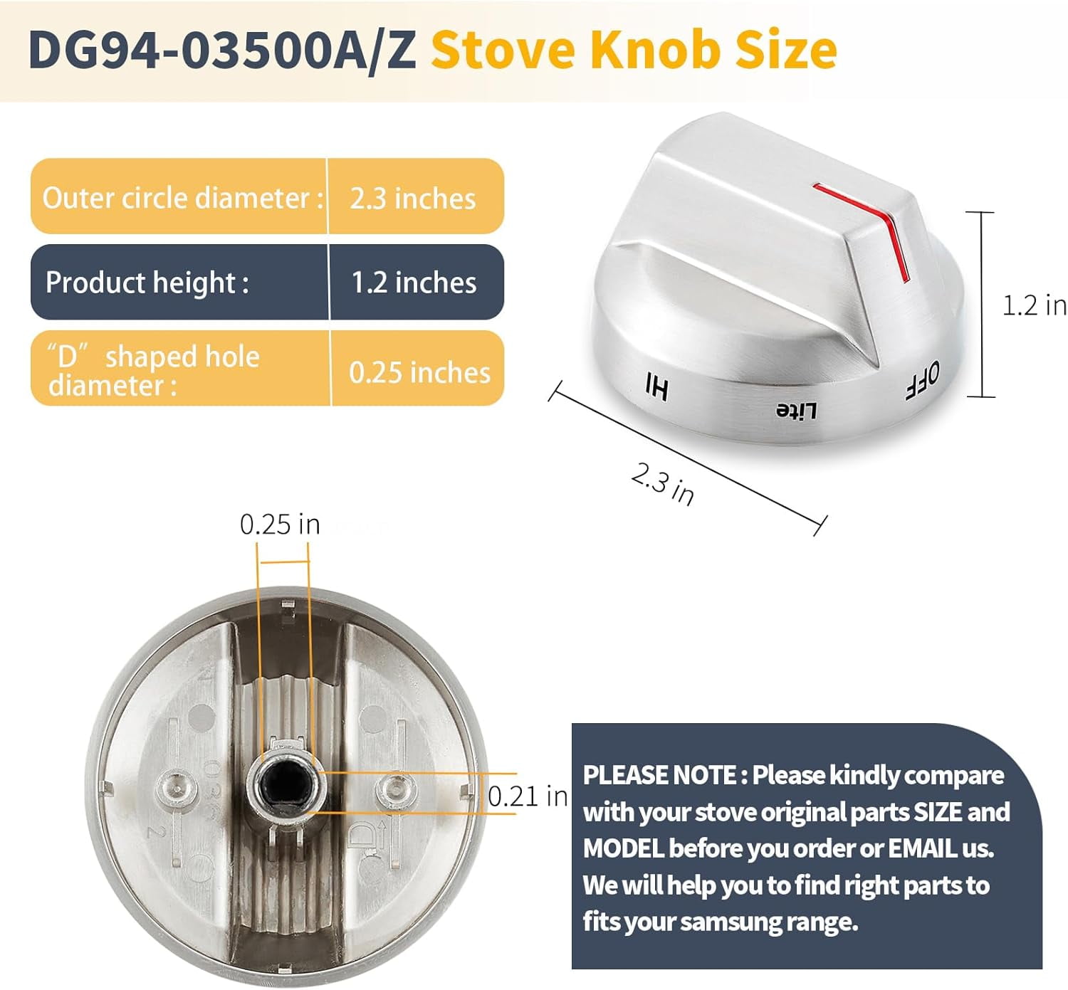 DG94-03500A/Z NX60T8111SS/AA NE63T8111SS/AA Stove Knobs Replacement for Samsung Electric Stove Parts DG94-03797Q Stainless Steel Oven Knobs Samsung Gas Range Parts Cooktop Burner Knobs Silver 5Pcs