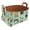 Multicolor 2, variant on Blue Background Monarch Butterfly Storage Basket Collapsible Storage Bin, PU Foldable Basket Convenient Box Storage Organizer with Handles for Shelves Office Bedroom Closet Nursery Toys Laundry