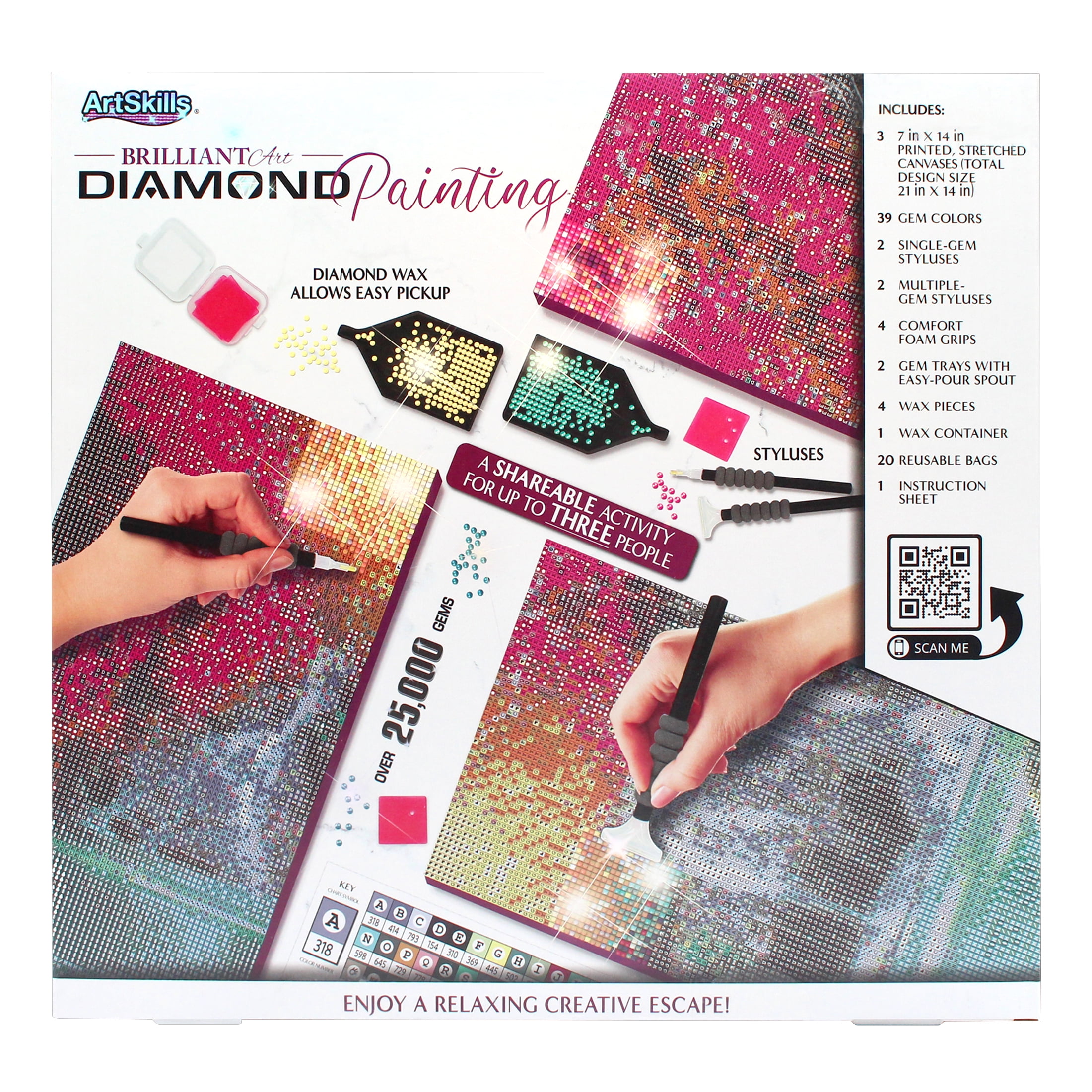 ArtSkills Brilliant Art Diamond Painting Art Kit, Waterfall