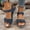 Navy, variant on Women's Round Toe Wedge Heel Sandals, Soft Cushioned Sole, Slip-On Comfortable Casual Summer Beach Footwear for All-Day Walking Navy 37